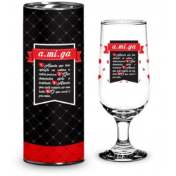 TAÇA NO TUBETE 300ML – AMIGAS – A.MI.GA