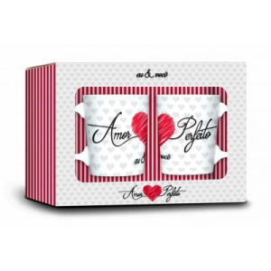 CONJUNTO 2 CANECAS - AMOR - AMOR PERFEITO