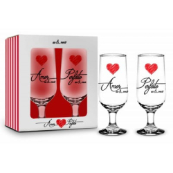 CONJUNTO 2 TAÇAS – AMOR – AMOR PERFEITO