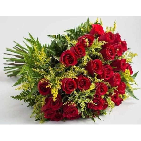 Buquê de 36 Rosas Vermelhas