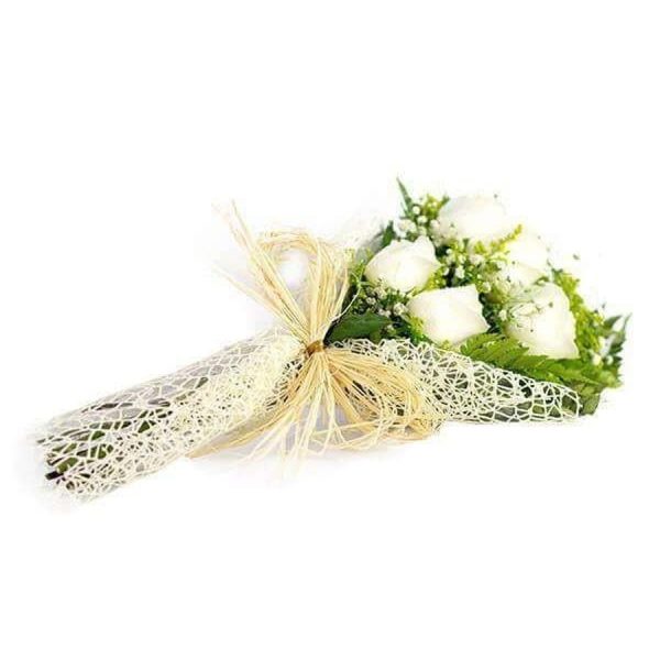 Buquê Rosas Brancas Delicadeza