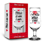TAÇA NA CAIXA 300ML - AMOR - METADE DE MIM É AMOR E A OUTRA