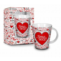 CANECA CERÂMICA – AMOR – AMO VOCÊ (CORAÇÃO)