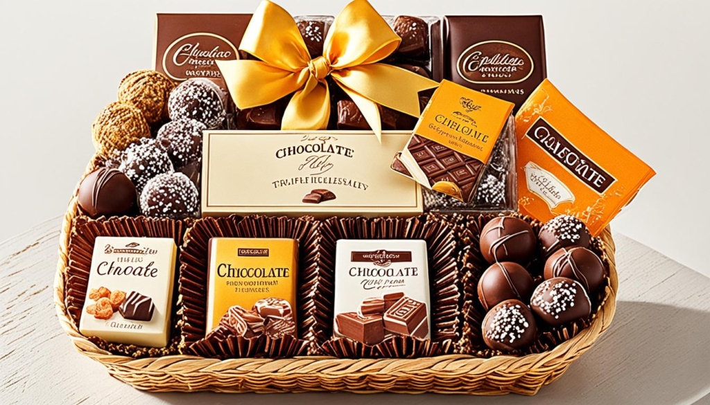 Cestas de Chocolate Presente